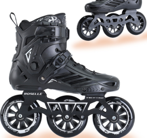 Roselle Adult 3-Wheel Fitness Inline Skates | High-Rebound Wheels Urban Skates for Beginners