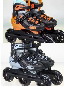 Kids Adjustable Inline Skates with Light Up Wheels | Illuminated Roller Blades for Boys and Girls